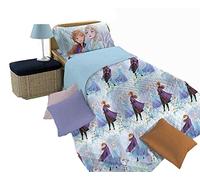 hermet Frozen, Copriletto Trapuntato Singolo, 170x270 cm, Trapuntino Leggero Primaverile Imbottito, 100% Cotone, Prodotto Ufficiale Disney