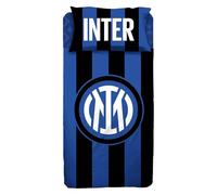 hermet Inter, Set Lenzuolo Una Piazza e Mezza in Cotone, Completo Letto, Lenzuolo Sopra + Lenzuolo con Angolo + Federa, 100% Cotone, Prodotto Ufficiale