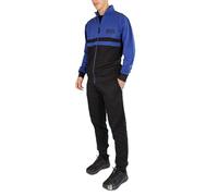 hermet Inter, Tuta da Casa da Uomo, Pigiama Homewear in Felpa Garzata, Felpa con Full Zip e Pantalone con Coulisse in Vita, con Scritta Inter Lato Cuore, Royal, Taglia M