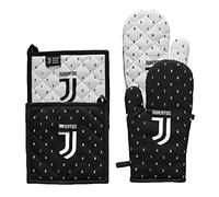 hermet Juventus 52601002131 Set Barbecue, Cotone, Nero, 18 x 30 x 1 cm