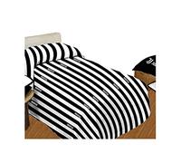 hermet Juventus 9638519S001 Copriletto, 100% Cotone, Bianco/Nero, 38x28x2 cm