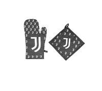 Hermet Juventus F.C. | Guanto Forno + Presina Cucina | Set Barbecue | Prodotto Ufficiale 5260 100 J001