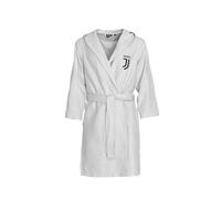 hermet Juventus FC, Accappatoio in Microfibra Tinta Unita, Bianco, Salvaspazio, Taglia 4/6 Anni, Prodotto Ufficiale