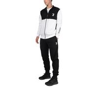 hermet Juventus, Tuta da Casa, Tuta Homewear in Cotone Garzato, Per Bambini e Ragazzi, Con Scritta Juventus Lato Cuore, Nero, 4/5 anni