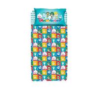 hermet MeteoHeroes, Lenzuolo Letto Sigolo, Completo Letto Cameretta, Multicolor, Una Piazza, 100% Puro Cotone, Prodotto Ufficiale