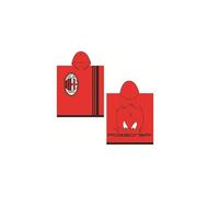 hermet Milan 8916 020 2110 Poncho in Spugna, 100% Cotone, Rosso/Nero, 50 x 50 x 1 cm