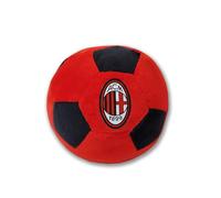 hermet Milan, Cuscino Palla Morbido Diametro 22 cm, Cuscino Rotondo Arredamento, Rosso Nero, Prodotto Ufficiale