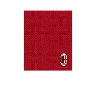 hermet Milan Plaid Pile, Poliestere, Rosso Scuro