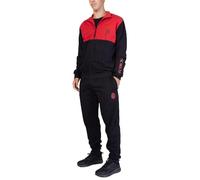 hermet Milan, Tuta da Casa Homewear in Felpa Garzata, Pigiama Homewear per Bambini e Ragazzi, con Logo del Milan Lato Cuore, Rosso, 10 Anni