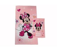hermet Minnie Mouse Disney, Asciugamani Bagno in Spugna, Set 2 Asciugamani Bagno