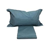 hermet Parure Copripiumino Matrimoniale Percalle 100% Cotone Laura Biagiotti Ottanio