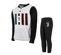 hermet Pigiama Bambino Lungo in Cotone Juve Prodotto Ufficiale JU16065 (4, Bianco)