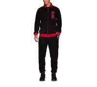 hermet Pigiama Homewear A.C. Milan in Morbido Pile, 100% Poliestere, Blusa Full Zip più Pantalone, Caldo, Pratico e Comodo, per Ragazzi, 10-16 Anni, Prodotto Ufficiale