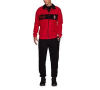hermet Pigiama Homewear A.C. Milan in Morbido Pile, 100% Poliestere, Blusa Full Zip più Pantalone, Caldo, Pratico e Comodo, per Ragazzi, 10-16 Anni, Prodotto Ufficiale