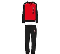hermet Pigiama Interlock Serafino Milan, 100% Cotone, per Adulto, Unisex, Taglie dalla S alla 2XL, Prodotto Ufficiale
