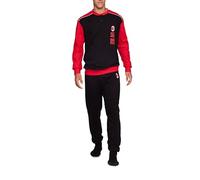 hermet Pigiama Interlock Serafino Milan, 100% Cotone, per Adulto, Unisex, Taglie dalla S alla 2XL, Prodotto Ufficiale