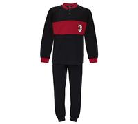 hermet Pigiama Milan Ragazzo Uomo Ufficiale Homewear Interlock Tuta Cotone 1015 1010, L