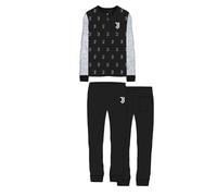 hermet pigiama uomo lungo in cotone JUVE prodotto ufficiale art. T10 2090 (nero, S)