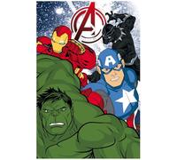 hermet Plaid Coperta Morbida Avengers, Plaid Divano Morbido e Caldo, cm.100x150, Coperta Letto in Coral