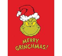 hermet Plaid Grinch in Coral Fleece Stampato 130x160 cm, Coperta Morbida Natalizia per Adulti e Bambini, Idea Regalo Originale per Inverno, Casa, Divano, Letto, Natale