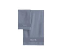 hermet Set Asciugamani Bagno Ferre', 2 Pezzi, Viso 60x100 + Ospite 40x60, 100% Cotone