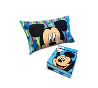 hermet Set Lenzuola 1 Piazza In Flanella Mickey Mouse, 100% Cotone, Set 3 Pezzi, Lenzuolo + Sotto con Angoli + Federa, Singolo