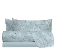 hermet Set Lenzuola Letto Matrimoniale In 100% Cotone Fantasia, Completo Letto 2 Piazze, Lenzuolo da Sopra + Lenzuolo con Angoli +2 Federe, Flavia Avio