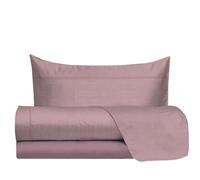 hermet Set Lenzuola Letto Singolo 100% Cotone, Completo Letto, 1 Piazza, Fantasia Effetto Tela, Lenzuolo da Sopra + Lenzuolo da Sotto + Federa