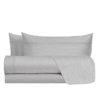 hermet Set Lenzuola Matrimoniali 100% Cotone, Completo Letto Matrimoniale, 2 Piazze Fantasia Effetto Tela, Lenzuolo da Sopra + Lenzuolo da Sotto + 2 Federe