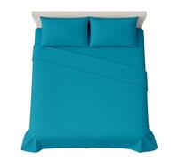 hermet Set Lenzuola Matrimoniali in Tinta Unita, 4 Pezzi, Lenzuolo con Angoli, Lenzuolo Piano, 2 Federe 50x80, Angolo 30 cm, Morbida Microfibra, Certificato Oekotex, No Stiro