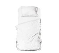 hermet Set Lenzuolo Una Piazza e Mezza Microfibra, Bianco, Completo Letto, Lenzuolo Sopra, Lenzuolo Con Angoli, Federa, Winner
