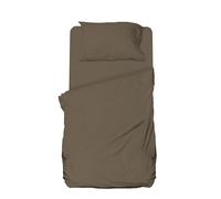 hermet Set Lenzuolo Una Piazza e Mezza Microfibra, Tortora, Completo Letto, Lenzuolo Sopra, Lenzuolo Con Angoli, Federa, Winner