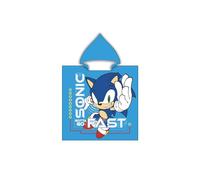 hermet Sonic, Poncho In Spugna, 100% Cotone, 60x120 cm, Con Cappuccio