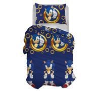 hermet Sonic, Sacco Copripiumino Singolo, Copripiumino Singolo Cotone, Parure Copripiumino con Federa, 100% Cotone, Prodotto Ufficiale