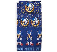 Lenzuola Sonic The Hedgehog Completo Letto Singolo Set 3 pezzi puro cotone 100%