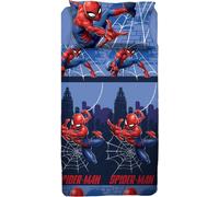Set Lenzuolo Letto Singolo Spiderman Blu - 100% Cotone