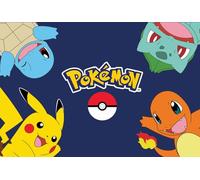 hermet Tappeto con Antiscivolo Pokemon per Cameretta, Stampa Digitale, Misura cm.80x120