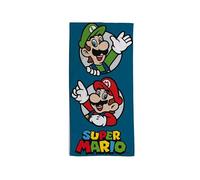 hermet Telo Mare In Spugna Super Mario, 100% Cotone, 70x140, Leggero, Asciugatura Rapida, Ufficiale