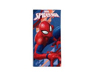 hermet Telo Mare Spiderman, 70x140 cm, Asciugamano da Spiaggia o Piscina, 100% Morbido Cotone, Pratico e Leggero