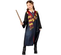 Hermione Deluxe Vestaglia Kit Harry Potter Ragazze Autorizzato Costume + Wand