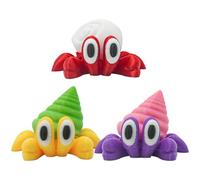 Hermit Crab Statue - Abs Crafted Animal Ornament | Small Size Mini Hermit Crab figurine | Marine Life Themed Decoration Portable Fidget Accessory Stylish Tabletop Display For Kids, Women, Men