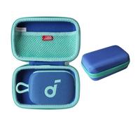 Hermitshell Custodia rigida da viaggio per altoparlante Bluetooth Soundcore Select 4 Go di Anker (solo custodia) (cerniera blu + verde)
