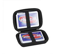Hermitshell Custodia rigida da viaggio per Mattel Games Phase 10, gli stili di gioco di carte possono variare, carte non incluse (nero)