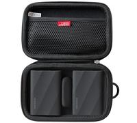 Hermitshell - Custodia rigida da viaggio per SSD portatile Samsung T9 SSD portatile da 4 TB/2 TB/1 TB, USB 3.2, unità a stato solido esterna (per 2 hard dischi)