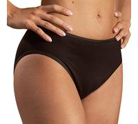 HERMKO 1031 Slip a Vita Media da Donna 100% Cotone Biologico, certificati Secondo Lo Standard Oeko-Tex 100, Mutande con Elastico, Franco Fabbrica - Confezione da 4 Pezzi