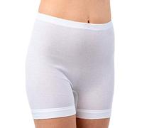 HERMKO 1900 4 Paia di Intimo più Lungo da Donna in Cotone 100%, Farbe:Bianco, Größe Damen:46 (M)