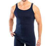 HERMKO 3007 3 Canottiere Extra-Lunghe da Uomo (+ 10 cm Circa) in Cotone Biologico 100%