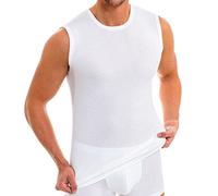 HERMKO 3040 3 Canottiere da Uomo a Girocollo, Größe Herren:6 (XL), Farbe:Bianco