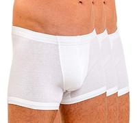 HERMKO 3901 3 Boxer da Uomo in Cotone 100%, Größe Herren:6 (XL), Farbe:Bianco