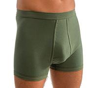 HERMKO 3940 - Boxer lungo da uomo con supporto, a vita alta, 100% cotone, resistente alle alte temperature Olive EU XXXL